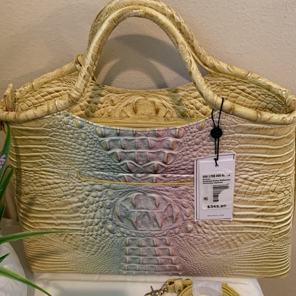 Brahmin Elaine daybreak Ombré Melbourne satchel bag - Picture 11 of 17